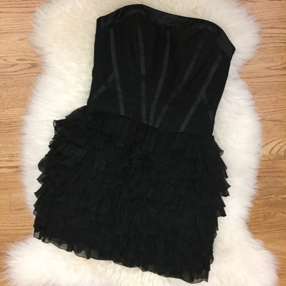 Bisou Bisou - Black corset mini dress, XS